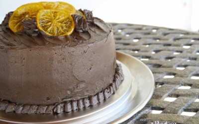Dark Chocolate and Orange Layer Cake